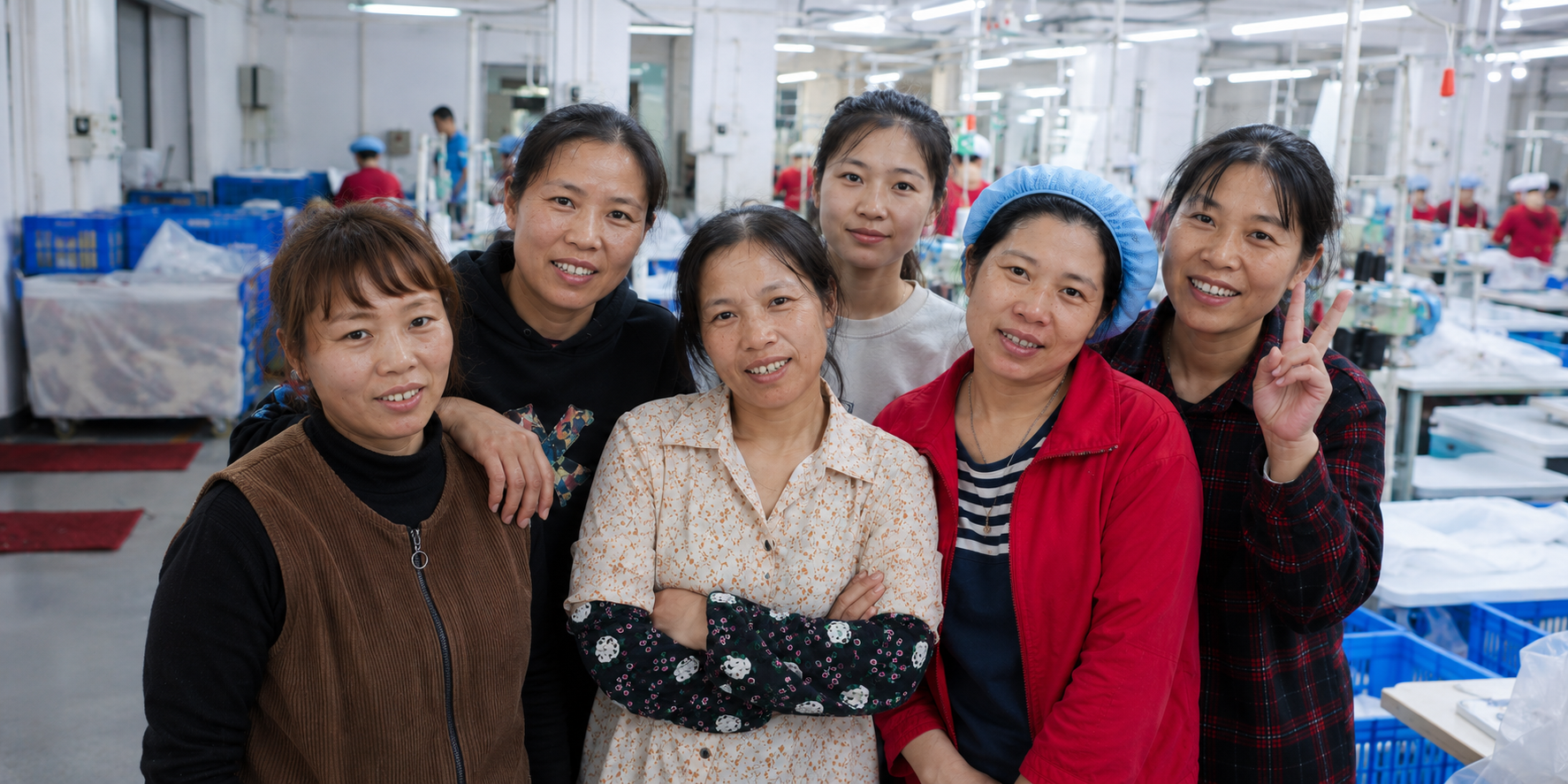 Our small but happy team — group photo