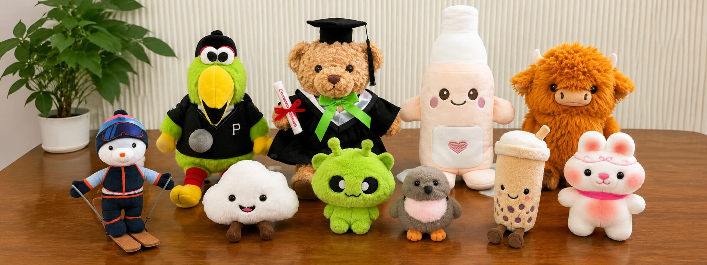 Pallets stacked with custom plush toy cartons packed and ready for worldwide shipment from our Shenzhen factory